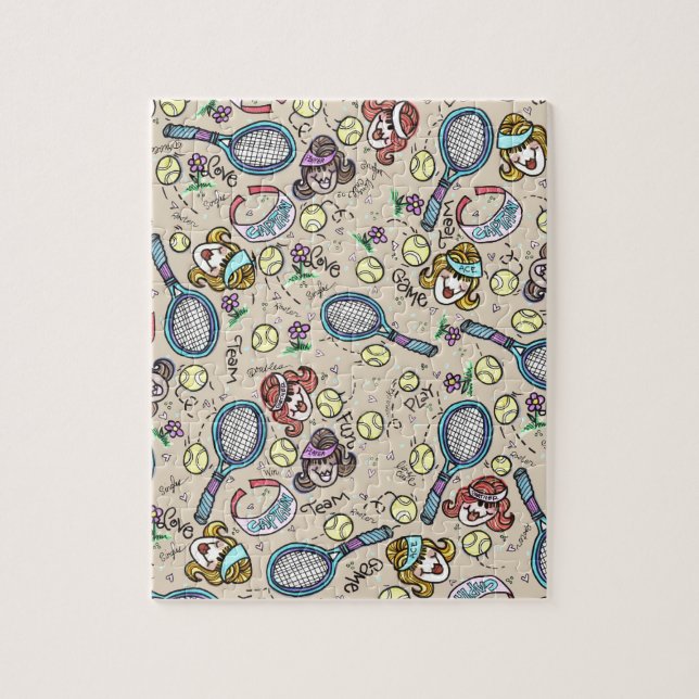 Tennislag gal. pussel (Vertikal)