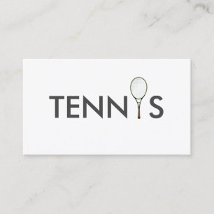 Tennislagledarevisitkort Visitkort