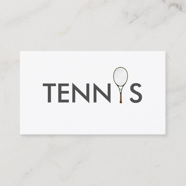 Tennislagledarevisitkort Visitkort (Framsida)