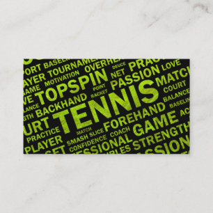 Tennislagledarevisitkort Visitkort