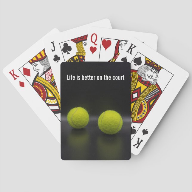 Tennislivet är bättre på tennis boll casinokort (Baksidan)