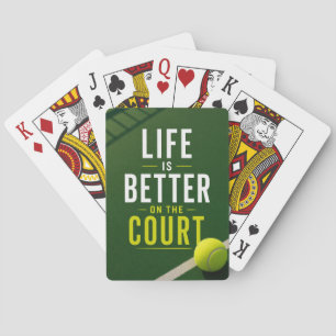 Tennislivet är bättre på tennisbanans tennisboll casinokort