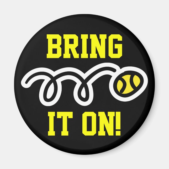 Tennismagneter med anpassningsbar! magnet (Framsidan)