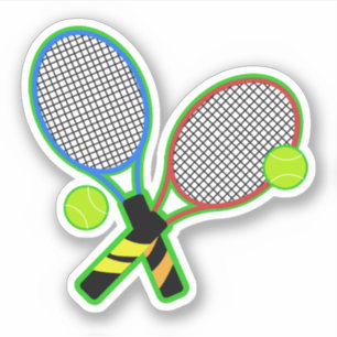 Tennismatch Klistermärken