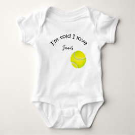 Tennispresenter för Baby Shower för Tennis Player T Shirt