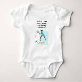 Tennispresenter för Baby Shower för tennis Player T Shirt