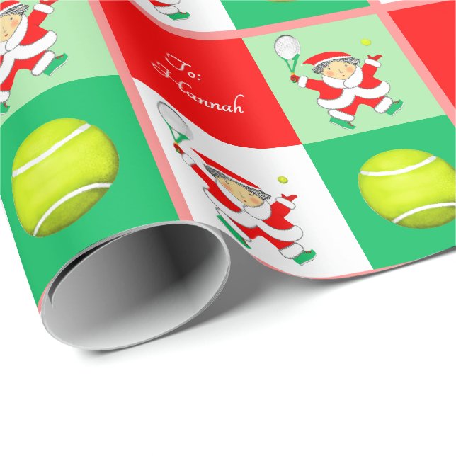 Tennispresentinslagspapper Presentpapper (Rullad Hörn)