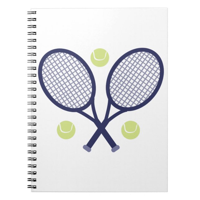 Tennisracket Anteckningsbok (Framsidan)
