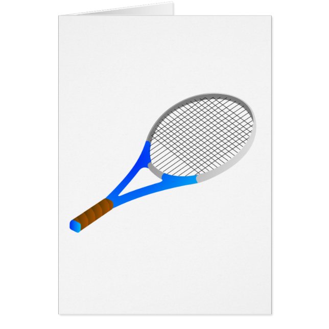 Tennisracket Hälsningskort (Framsidan)