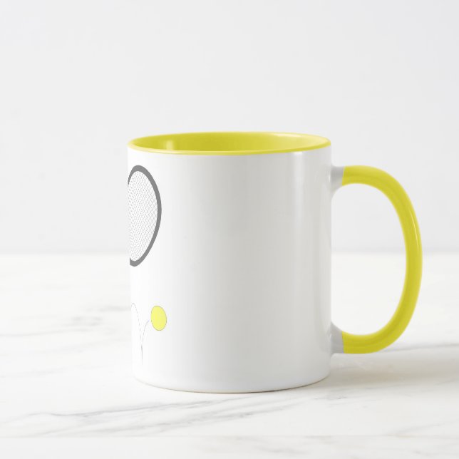 Tennisracket och boll mugg (Höger)