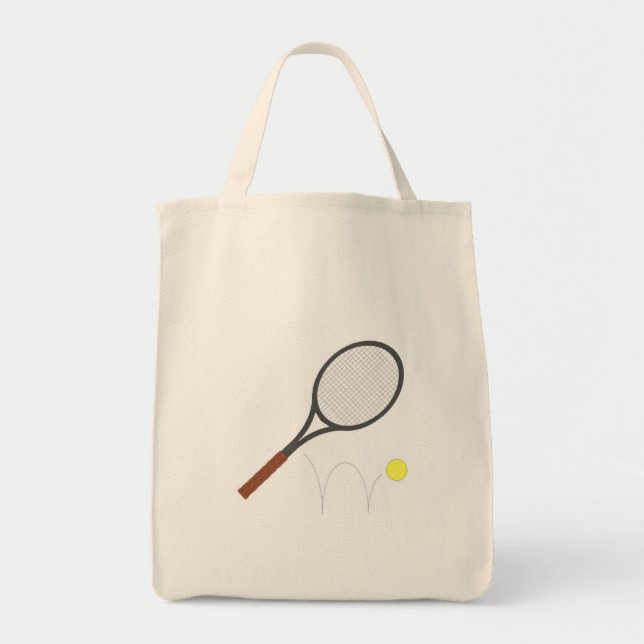 Tennisracket och boll tygkasse (Framsidan)