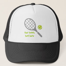 Tennisracket- och bollanpassningsbar keps