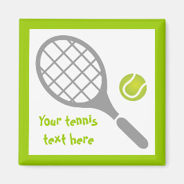 Tennisracket- och bollanpassningsbar magnet