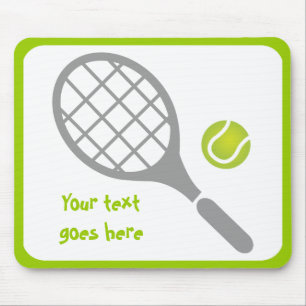 Tennisracket- och bollanpassningsbar musmatta