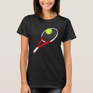 Tennisracket och tennisboll t shirt
