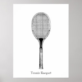 Tennisracket Poster