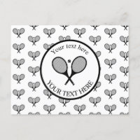Tennisracketar för Anpassade Black & White Elegant