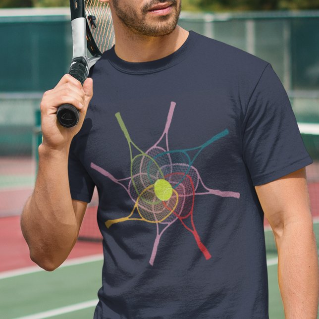 tennisracketar i sport-bära tee (a cool suggestion for a tennis player)