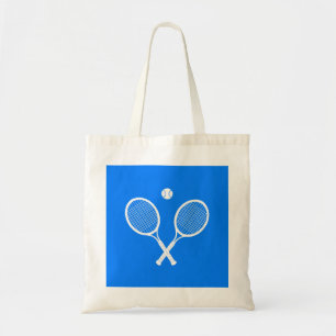 Tennisracketar med Boll Ultramarine Blue Hue Tygkasse