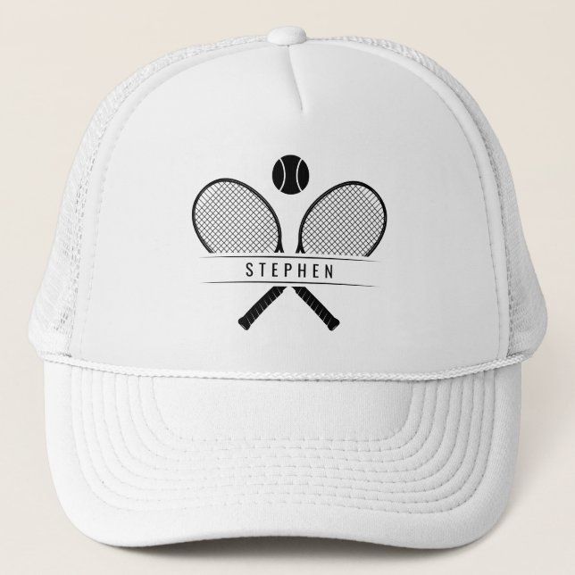 Tennisracketar & Namn Tennisspelare Keps (Framsida)