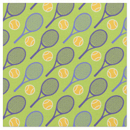 💚 🤩 🎾 tennisracketar på grönt (små plattor) tyg