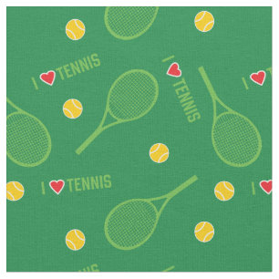 Tennisracketar på gröntens bakgrund tyg