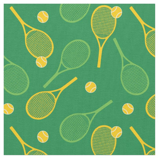 Tennisracketar på gröntens bakgrund tyg (Närbild)
