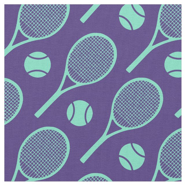 Tennisracketar på marinblått tyg (Närbild)