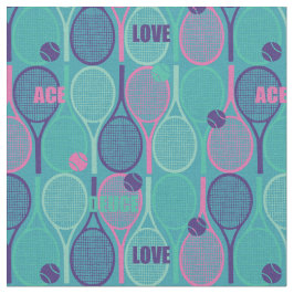 Tennisracketar på mynningens bakgrund tyg