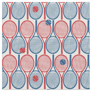Tennisracketar på vit bakgrund tyg