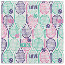 Tennisracketar på vit bakgrund tyg