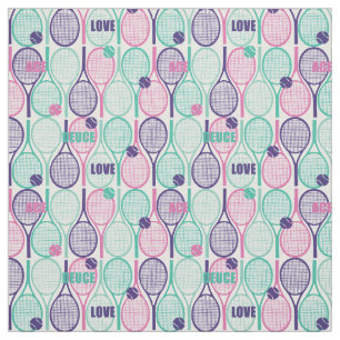 Tennisracketar upprepade mönster tyg