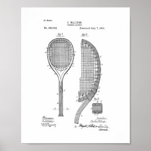 Tennisracketpatent Poster