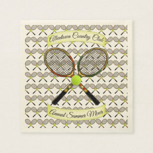 Tennisracketservetter Pappersservett