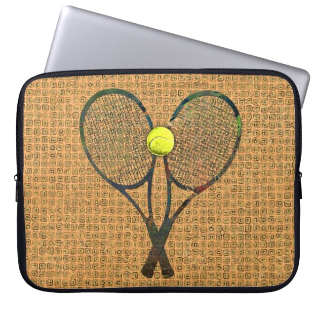 TENNISRACQUETS- & BOLLlaptop sleeve (Framsidan)