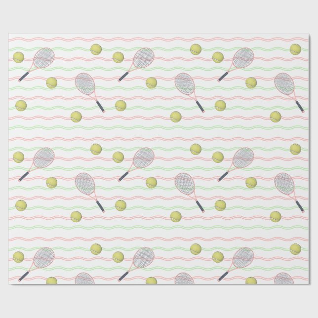 Tennisränder Presentpapper (Platt)