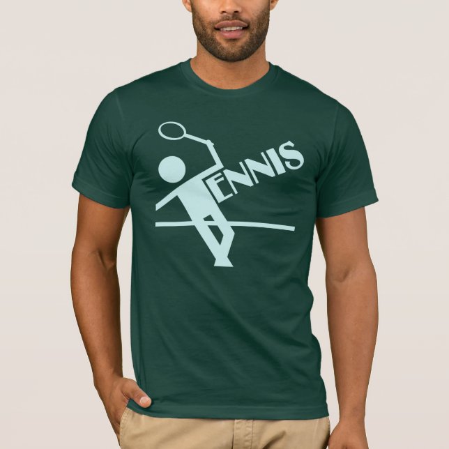 Tennisskjorta - välj stil & färg, anpassa tee (Framsida)