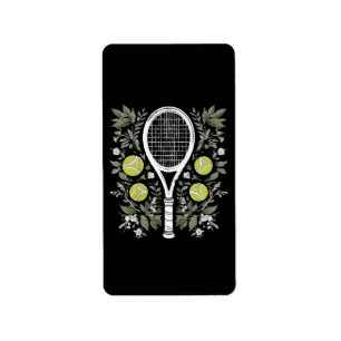 Tennisspelare Adressetikett