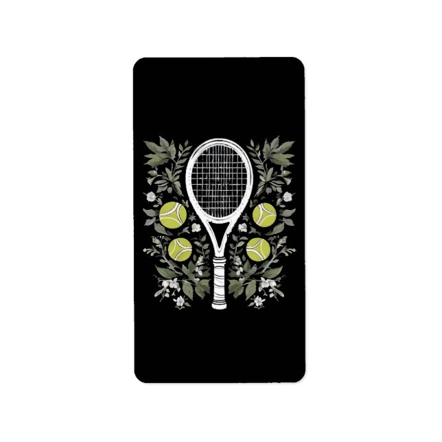 Tennisspelare Adressetikett (Framsidan)