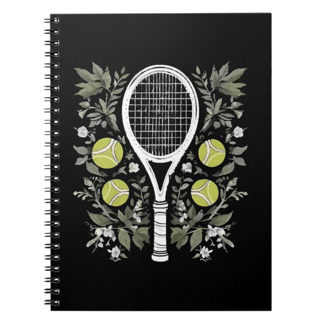 Tennisspelare Anteckningsbok (Framsidan)