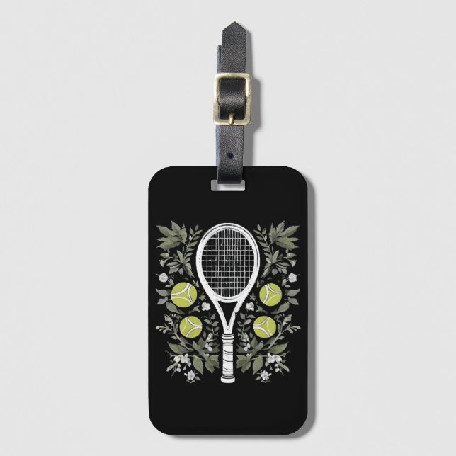 Tennisspelare Bagagebricka (Framsida vertikal)