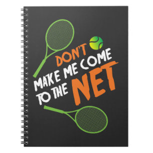 Tennisspelare för tennisgåvaidé anteckningsbok