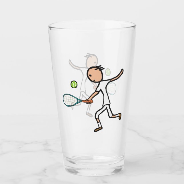 Tennisspelare Glaskopp (Framsida)