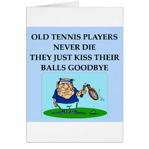 Tennisspelare Hälsningskort