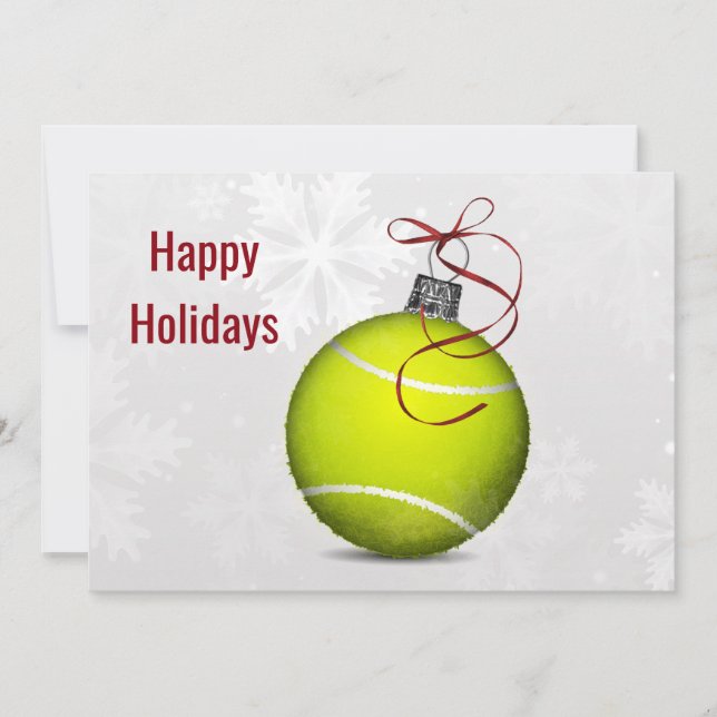 tennisspelare Holiday Greeting Cards Julkort (Framsida)
