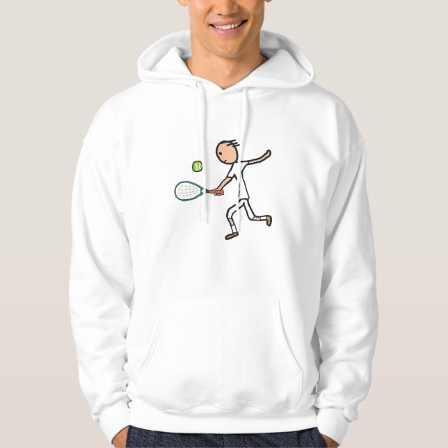 Tennisspelare Hoodie (Framsida)