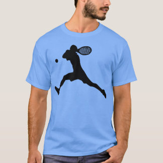 Tennisspelare idrottsfamilj t shirt