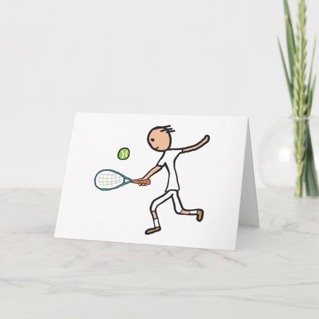 Tennisspelare Kort (Framsida)