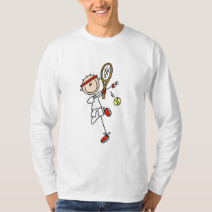 Tennisspelare med RacquetTshirts och gåvor T-shirt