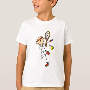 Tennisspelare med RacquetTshirts och gåvor Tee